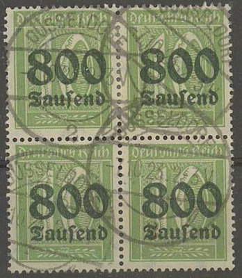 Saksa Mi 302 nelilö o