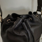 Musta bucket bag aitoa nahkaa - pikkukuva 5
