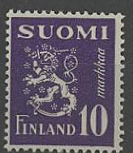 1947 M30 10 mk violetti ++