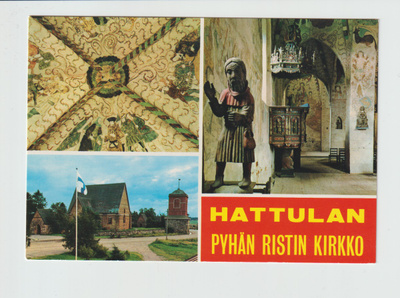 Postikortti, HATTULA, Pyhän Ristin Kirkko