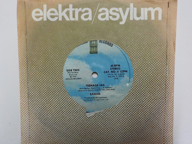 EAGLES - HEARTACHE TONIGHT / TEENAGE JAIL - EX+ 7"
