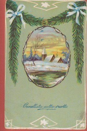Kirkko talvimaisemassa - kulk v 1912