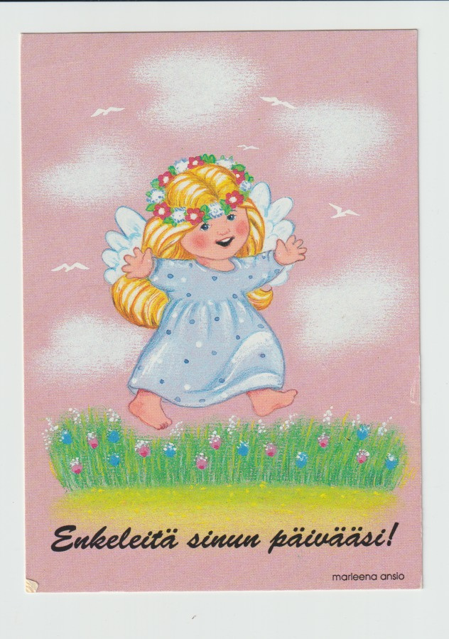 TAIDEKORTTI, MARLEENA ANSIO, Pilvi-Enkeleitä