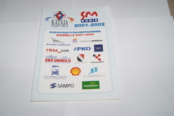 Koripallo-Kataja kausiohjelma 2001-2002
