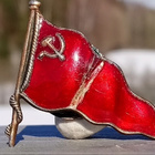 CCCR-Emalinen merkki. Halkaisija - 37 mm. Emaleissa vika. - pikkukuva 5