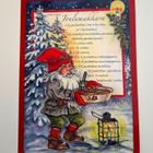 INGRID ELF-"Joulumakkara"-KULKEMATON JOULUKORTTI - pikkukuva 1