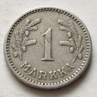1 mk, circ, v . 1929 CuNi, päällelyönti - pikkukuva 2