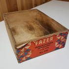 Vintage Fazer liköörikonvehti No 2201vanerilaatikko - pikkukuva 1