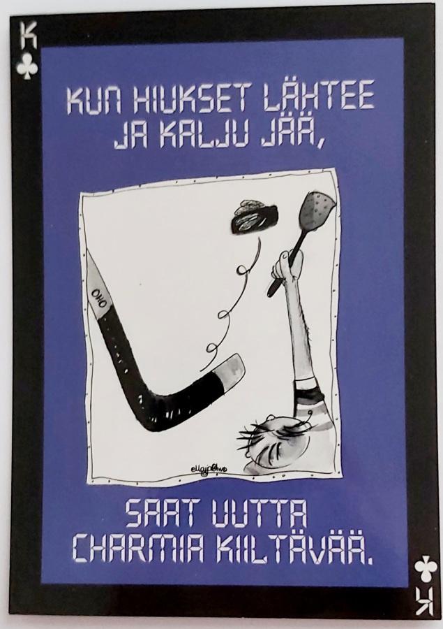 "Kun hiukset lähtee..."-KULKEMATON POSTIKORTTI