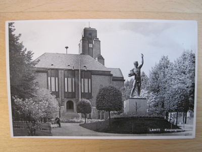 VANHA Postikortti Lahti 1950-l Alkup. Mallikappale