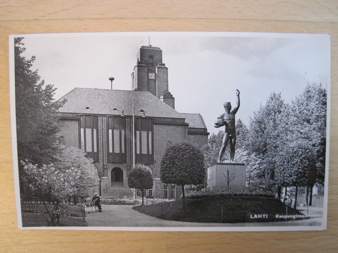 VANHA Postikortti Lahti 1950-l Alkup. Mallikappale