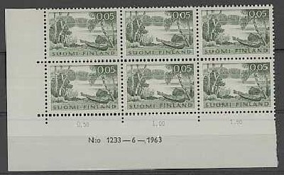 1963  5p rantamaisema nro-6lo 1233 ++