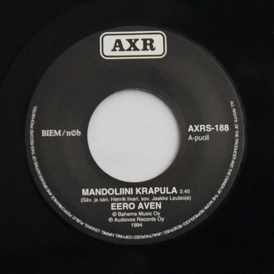 Single: Aven, Eero - Mandoliinikrapula / Tunteiden värinää