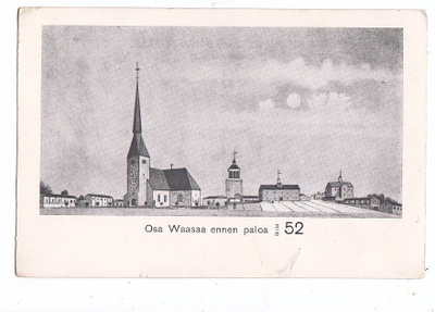 VANHA Postikortti Vaasa 1900-l