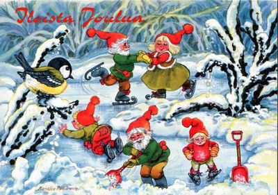 M-L. Pitkäranta, Tontut luistelemassa, käyttämätön