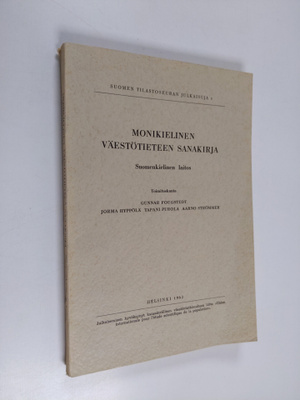 Monikielinen väestötieteen sanakirja : suomenkielinen laitos