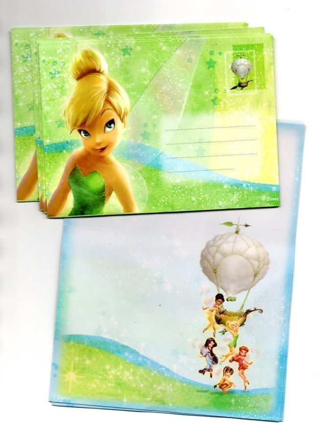 °°HELINÄ KEIJU°° -KIRJEPAPERIT & KUORET-SETTI /Disney