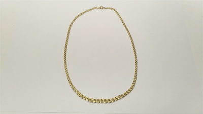 Kultadublee kaulaketju 46 cm, 8,2 g