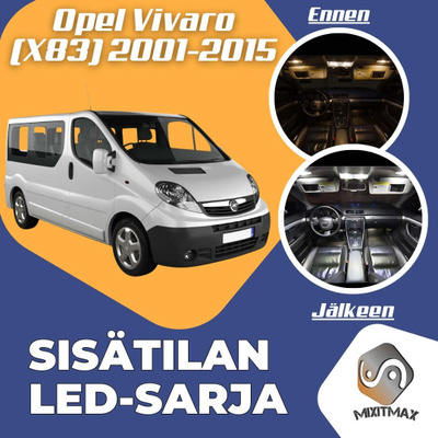 Opel Vivaro (X83) Sisätilan LED-sarja 5-osainen