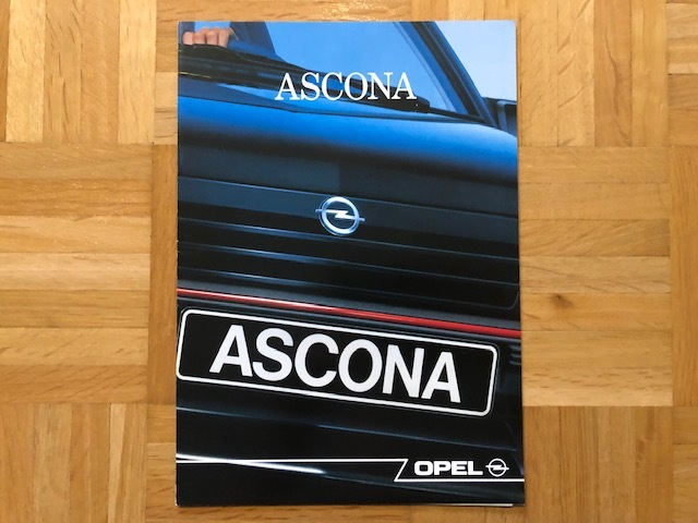 Esite Opel Ascona C 1988, sisältää myös Ascona GT