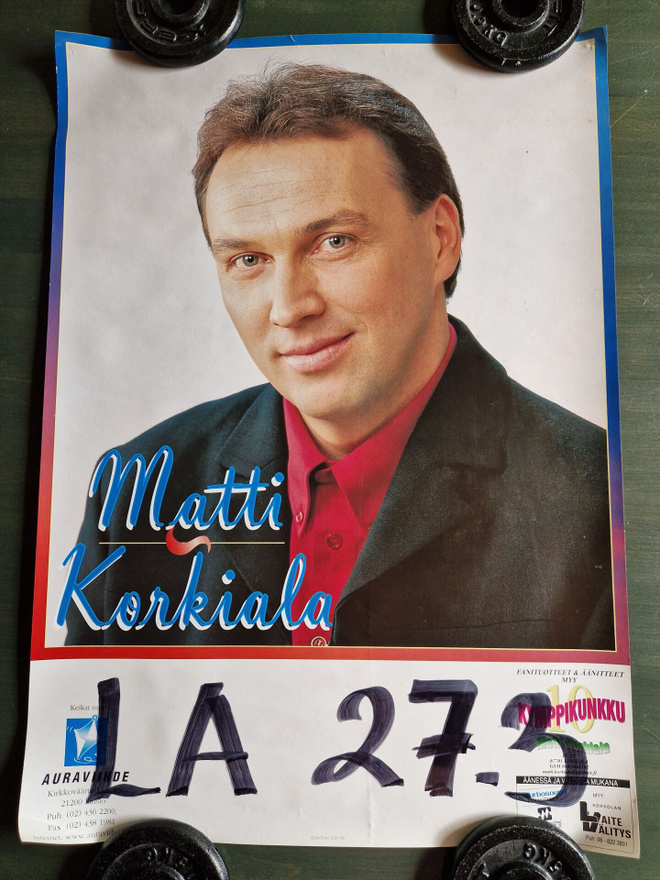 Matti Korkiala Keikkajuliste 27. 57×42cm