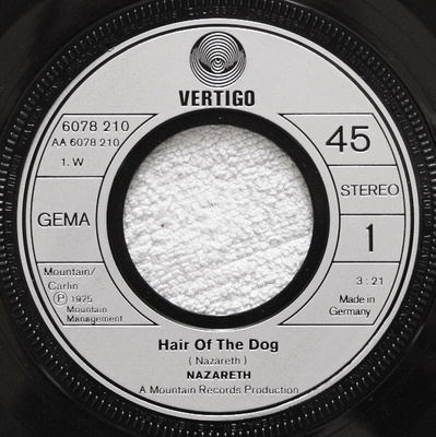 7” SINGLE Nazareth - Hair Of The Dog