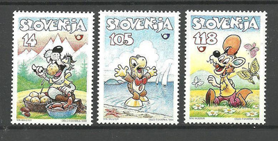 SLOVENIA piirroshahmot, sarjakuva-aiheinen sarja 1998 **
