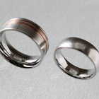Kaksi Terässormusta - 20 mm, jossa kullatut urat ja 19 mm - pikkukuva 2