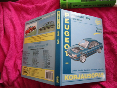 PEUGEOT 405 KORJAUSOPAS 1988-1996 ( hyväkuntoinen )