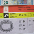 Pääsylippu Lippu Moskova Olympia 1980 Yleisurheilu 26.7.1980 - pikkukuva 1