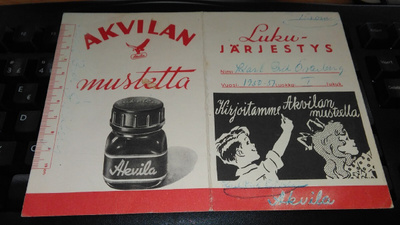 Lukujärjestys Akvila 26/7