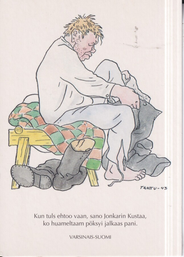 Tanttu -43. Kun tuls ehtoo vaan, sano Jonkarin Kus.  .  e207
