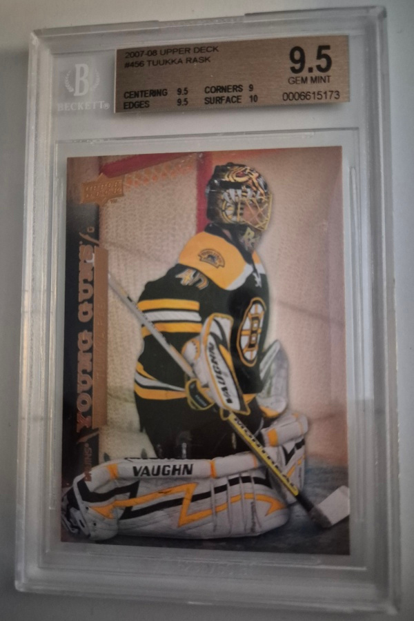 Tuukka Rask UD Young Guns Rookie BGS 9.5