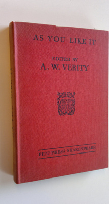 A. W. (edit.) Verity : Shakespeare : As you like it