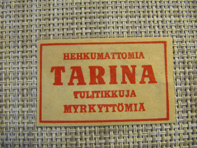 Tulitikkuetiketti Tarina