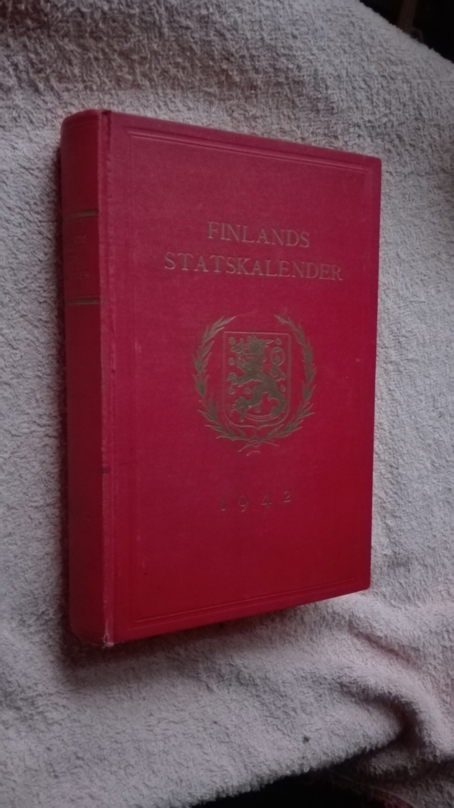 Finlands statskalender 1942 (ruots. Valtiokalenteri)