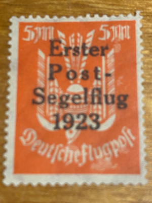 SAKSA REICH 1923 LENTOPOSTI**