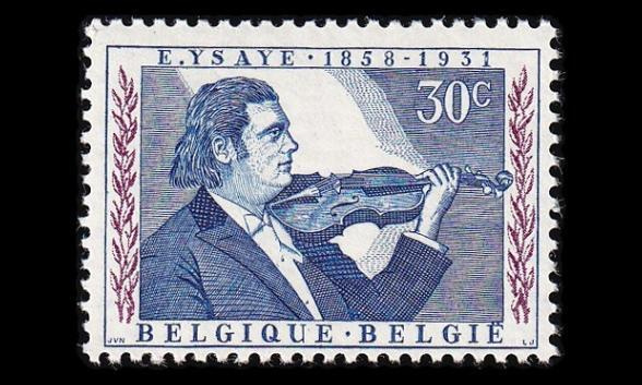 Belgia 1116 ** Viulisti Eugène-Auguste Ysaye (1958)