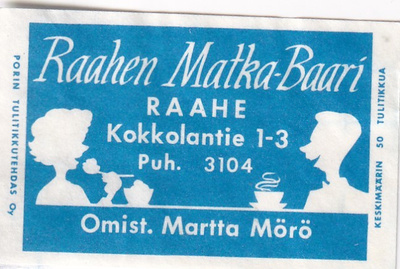 Raahe, Raahen Matka - Baari om. Martta Mörö ,s90