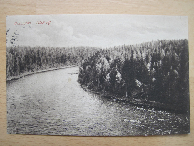 VANHA Postikortti Oulu Oulunjoki 1900-luku