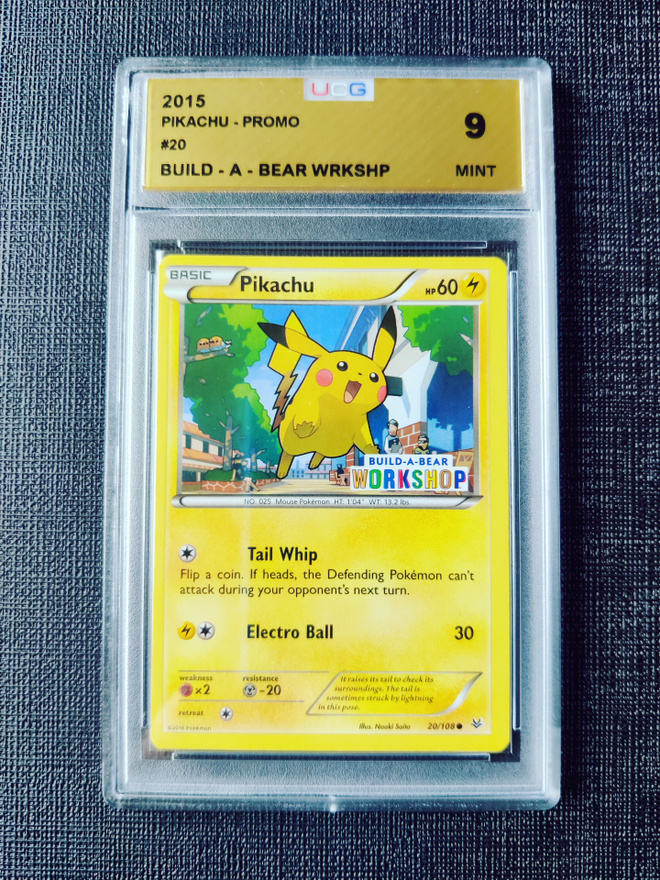 Pikachu Black & White Dark Exblorers BUILD-A-BEAR WORKSHOP
