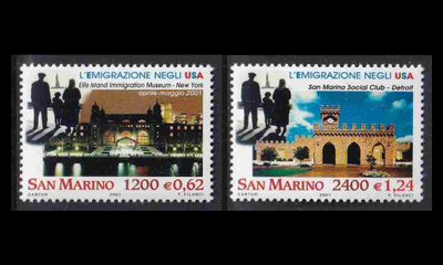 San Marino 1952-3 ** Maahanmuutto Yhdysvaltoihin (2001)