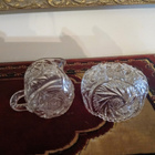 RIIHIMÄEN VANHAT KRISTALLI SOKERIKKO JA KERMAKKO - pikkukuva 3