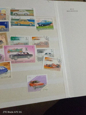 Auto postimerkki kokoelma