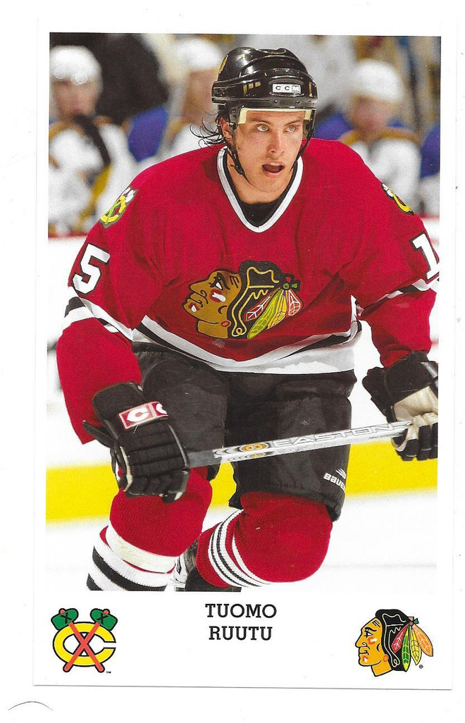 2005-06 Chicago Blackhawks Teamissued #15 Tuomo Ruutu  HIFK