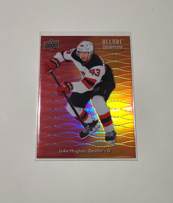 2023-24 Allure Color Flow Red-Orange #CF-28 Luke Hughes