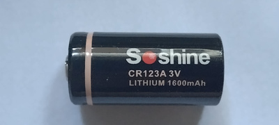 Soshina litiumi CR123/16340 paristot 4 kpl