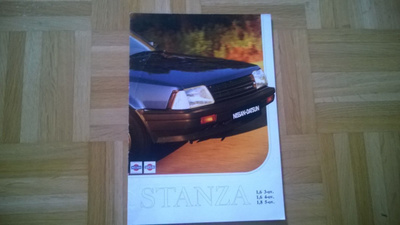 Esite Datsun/Nissan Stanza vuodelta 1981