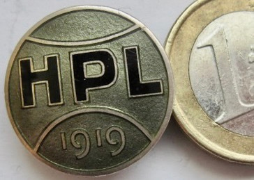 Merkki HPL 1919 Helsingin Pallonlyöjät Pesapallo Hopeaa 1928