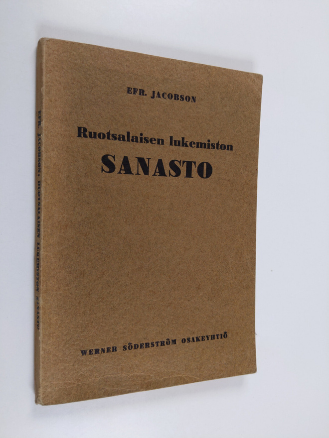 Efr Jacobson : Ruotsalaisen lukemiston sanasto 1